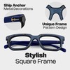 Zeelool Stylish Square Eyeglasses Thick Frame Glasses for Men with