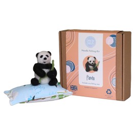 Crafty You Crafty Me - Needle Felting Craft Kit for Adults, Giant Panda Bear Craft Activity Gift, Suitable for Begineers, Everything Included, Eco Felting Pad, Made in UK