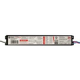 GE GE-232-MV-N Instant-Start Fluorescent Ballast, 2-Lamp, T8, F32T8, 120-277V