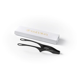 Replacement Tongs for Left Hand, Stainless Steel, Made in Japan, Niigata, Tsubame Sanjo, Sakura Model, Black Finish, Dishwasher Safe, Preparation, Salad, Serving, Yakiniku, BBQ, Camping, Fingertip