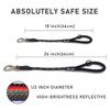 ZALER Short Dog Leash, 18 Inches Rope Traffic Leashes for