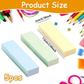 JUGUTA 1000 Stück Farbige Haftnotizen 78 X 22 Mm, Selbstklebende Klebezettel, Helle Haftnotizzettel, Klebezettel Die Als Tabs For Books Und Index Annotating Tabs, Für Büro Zuhause Schule Sitzun