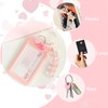 Tivleed Acrylic Kpop Photocard Holder with Heart/Star Pendant Keychain, 2