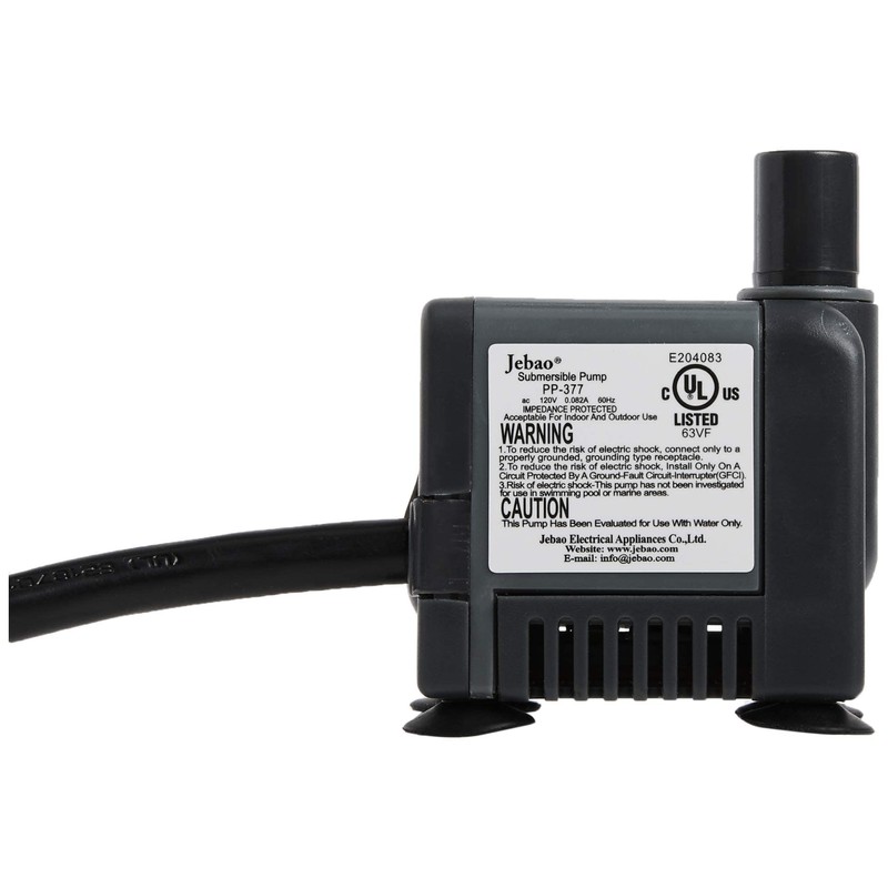Jebao PP-377 Submersible Fountain Pump, 105GPH