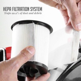 OVENTE Replacement Filter for ST2000 and ST2010 Bagless Canister Vacuum Cleaner (Pack of 1) with Ultra-Dust and Small Particles Filtration, Easy to Remove and Install, White ACPST2070