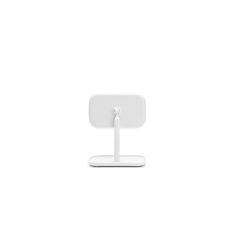 BRABANTIA | Espejo con Bandeja Ajustable | Blanco | 28.3
