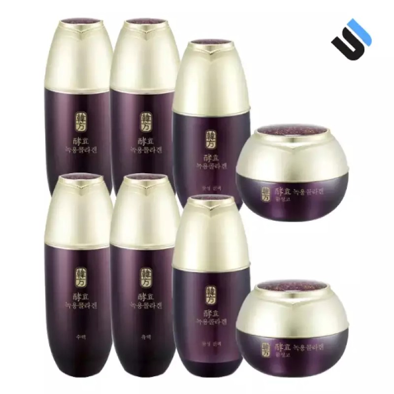 수려한 녹용콜라겐 기초 한방 화장품 4종 2세트 Elegant Ginseng Collagen