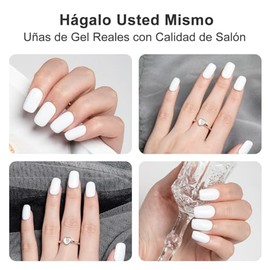 Cherimoya 14Pzs Tiras de Uñas de UV gel Semicuradas