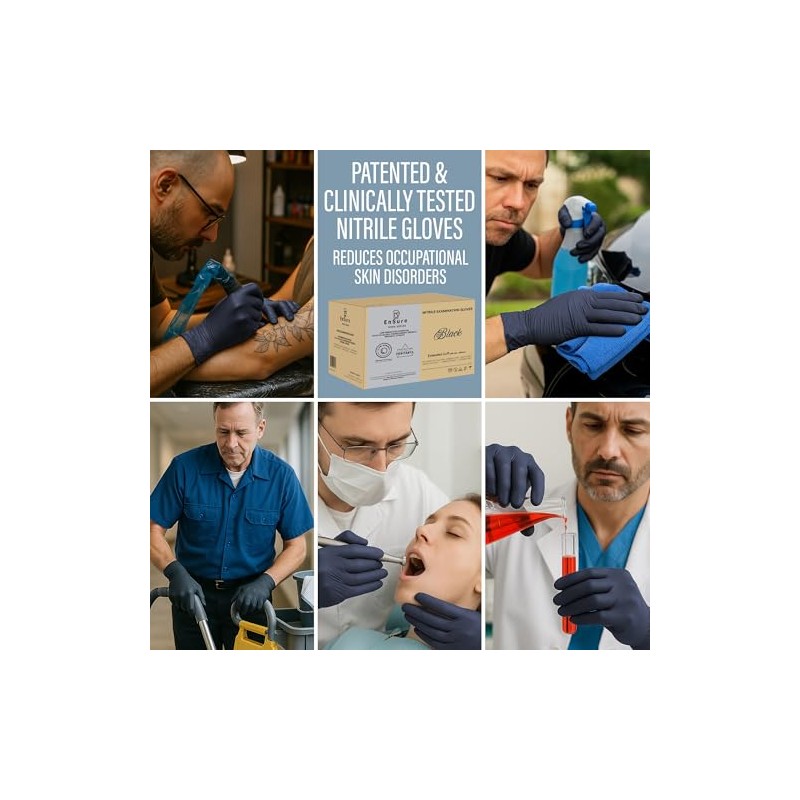 Saf-Care EnSure Nitrile Exam Gloves, Powder-Free, Latex-Free, Chemo Rated, Non-Sterile,