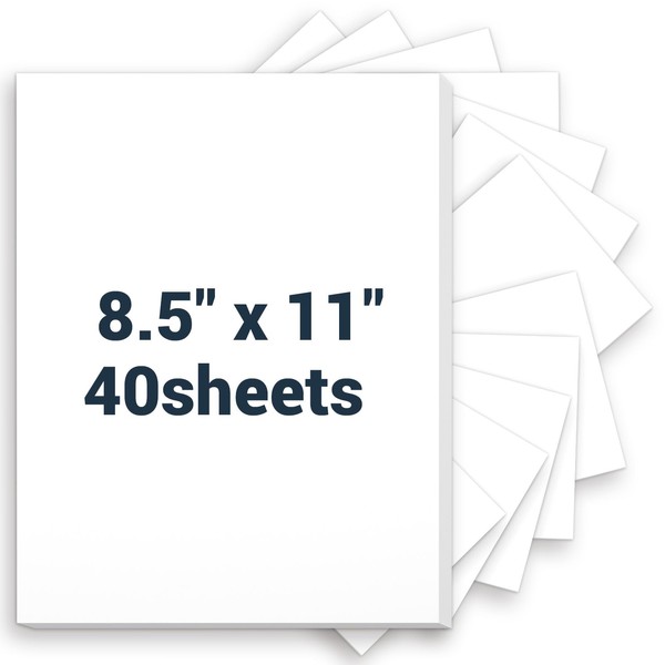 White Cardstock 8.5 x 11, Thick Printer Paper 75 lb/200