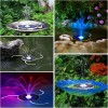 AISITIN 3.5W Solar Aerator Pump with LED,6 Nozzles,Batter