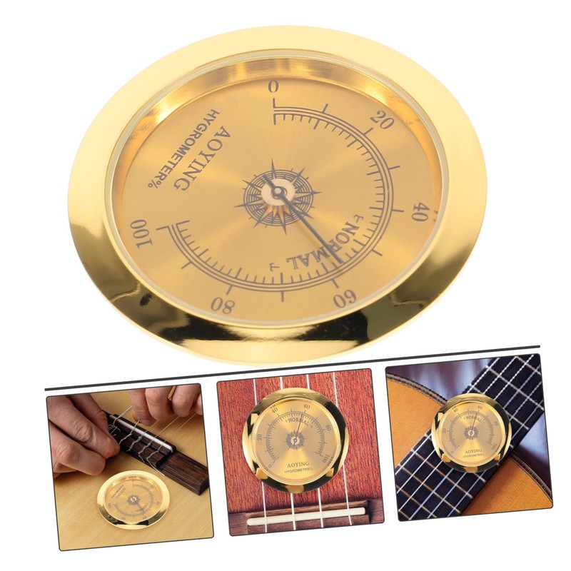 Kisangel Guitar Hygrometer Accurate Humidity Measurement for Acoustic Guitars Folk