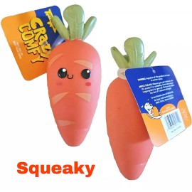 Joyhound Crazy Comfy Carrot Vinyl Small Dog Toy w/ Squeaker NEW Spring Easter