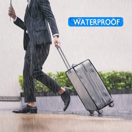 HREDZEO Suitcase Covers Protectors,PVC Transparent Luggage Cover Large Protective Luggage Suitcase for Suitcases Travel Luggage 24 Inches