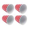 4Pcs Student Melamine Cup Imitation Porcelain Beverage Mug Water Cup