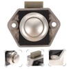 jojofuny 2pcs Push Button Latch Lock for Cupboards Keyless Design