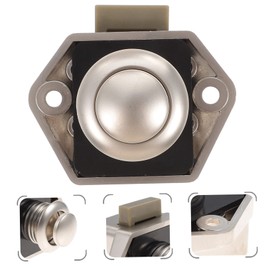 jojofuny 2pcs Push Button Latch Lock for Cupboards Keyless Design Smooth Locking Mechanism for Rv and Drawer Cabinets Durable and Construction