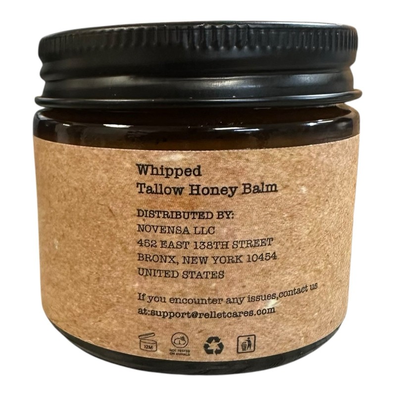 RELLET Beef Tallow and Honey Balm for Skin : Grass