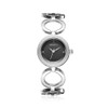 REBIRTH Casual Fashionable Circular Rings Chain Women Quartz Wristwatch Watch(White  Black Dial)