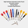 Center Hole Punch Set Carbon Steel Multifunctional Automatic Center Punch