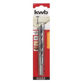 kwb Wood Twist Drill Ø 14 mm in Industrial Quality for Clean Drilling and Stable Straight Running