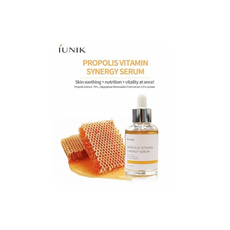 IUNIK Propolis Vitamina Synergy Suero Blanqueamiento Arrugas Cuidado Nutritivo Brightening