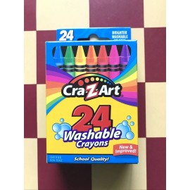 Crayola 1 Package Crayola Ultra-Clean Washable Crayons  24 Count Nontoxic NEW