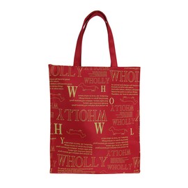 WHOLLY 3L21-00-002 Wally Shopping Bag, Top Zipper, Red
