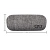 HSYMQ 3Pack Hard Shell Eyeglasses Case Protector Linen Fabrics Large