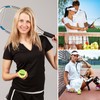 Snowtain 5 Pcs Tennis Ball and String Replacement, Self Practice