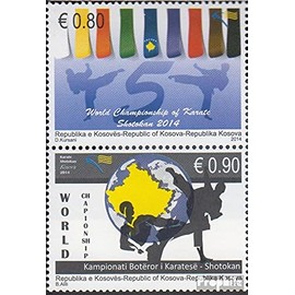 Prophila Collection Kosovo 277-278 Paar (kompl.Ausg.) postfrisch ** MNH 2014 Weltmeisterschaften (Briefmarken für Sammler) Kampfsport (Boxen/Fechten/Ringen/Karate …)
