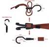 Fifod Adjustable Flat Bungee Cord with Hooks, 4 Pack Bungie