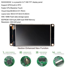 'Aihasd Nextion Enhanced 2.4 HMI Intelligent Smart Usart UART Serial TFT Touch Display Module for Arduino Raspberry pi