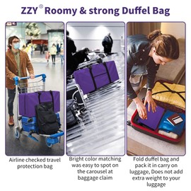 Extra Large Travel Bag 110L Travel Bag Lightweight Luggage Bag Carry Bag for Camping Sports Gym Weekend, purple, extra large duffle bag