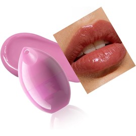 Mascarilla hidratante para labios, bálsamo labial con forma de huevos infundidos de frutas multicolores con bola peluda, cuidado hidratante de labios, bálsamo labial portátil