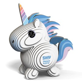 EUGY Yugie Unicorn Paper 3D Puzzle - An educational toy that can be enjoyed by elementary school children, boys, girls, and adults alike