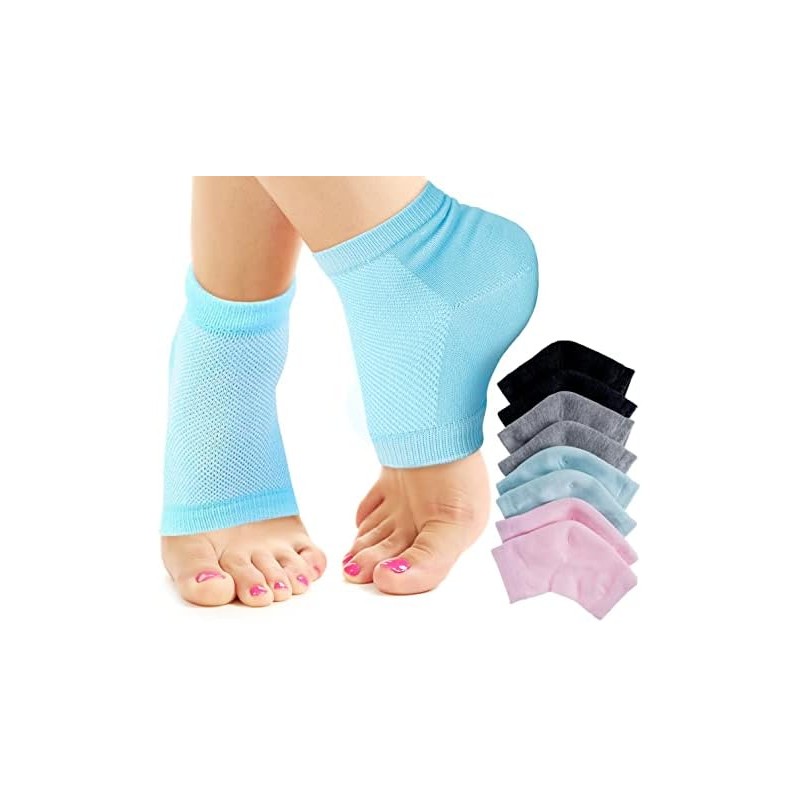 Moisturizing Socks Lotion Gel for Dry Cracked Heels 4 Pack,