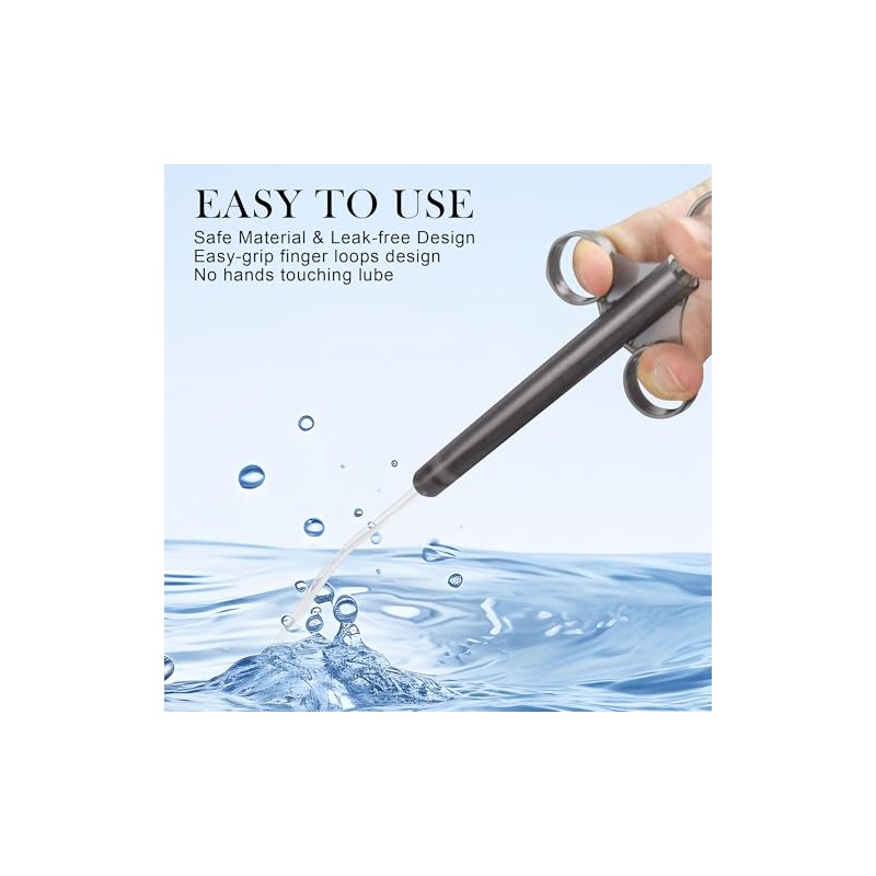 [2 PackStorage Bag]lube applicator for Women,Men,Precision Female Lubricant Tube applicator
