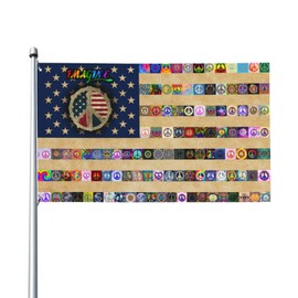 US Peace Flag 3x5 ft Garden Banner Indoor Outdoor Perfect Decoration
