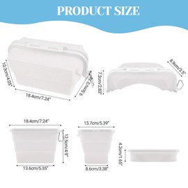 Collapsible Food Storage Containers with Lids, Silicone Collapsible Food Containers 1500ml, Freezer Microwave & Dishwasher Safe, BPA Free, Leakproof, for Camping, RV, Travel Trailer Essentials