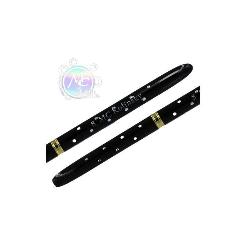 Pack De 2 Pinceles Kolinsky Black Rock 8 Uñas. Mc