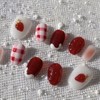 [Janef] Berry Berry StrawberryHandmade Nail Tips - No selection /