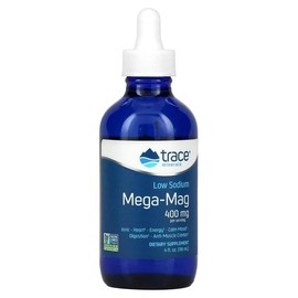 미국직구 Trace Minerals 트레이스미네랄 로우 소듐 메가 맥 마그네슘 400mg 118ml Trace Minerals Low Sodium Mega Mag Magnesium 400mg 118ml