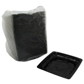Rispak PAPR761 Clean Cup, Square Shape, Pure 17-30B, Main Unit, 50 Pieces, Black, 20.8 fl oz (580 ml)