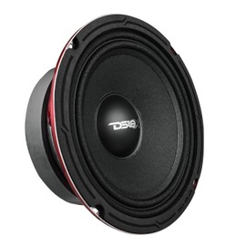 DS18 PRO-X6M Loudspeaker - 6.5", Midrange, Red Aluminum Bullet, 500W Max, 250W RMS, 4 Ohms - Premium Quality Audio Door Speakers for Car or Truck Stereo Sound System (1 Speaker)