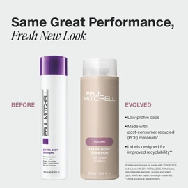 Paul Mitchell Extra-Body Shampoo, Thickens + Volumizes, For Fine Hair, 16.91 Fl Oz (Pack of 1)