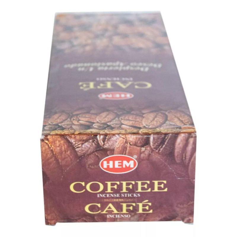 HEM Incienso Hexagonal De Café C/6 Tubos C/20 Varitas C/u