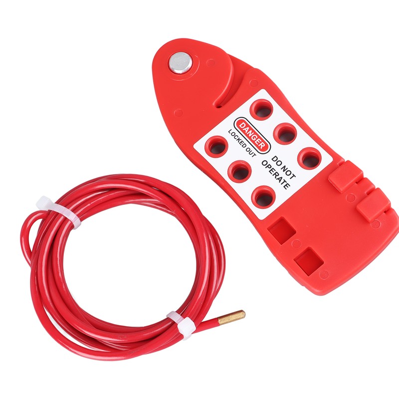 Adjustable Cable Lockout Fish Shaped Stainless Steel Safety Cable Lock