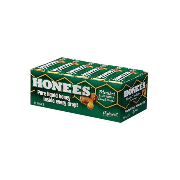 Honees Cough Drops - Menthol - Case of 24 - 9 Pack