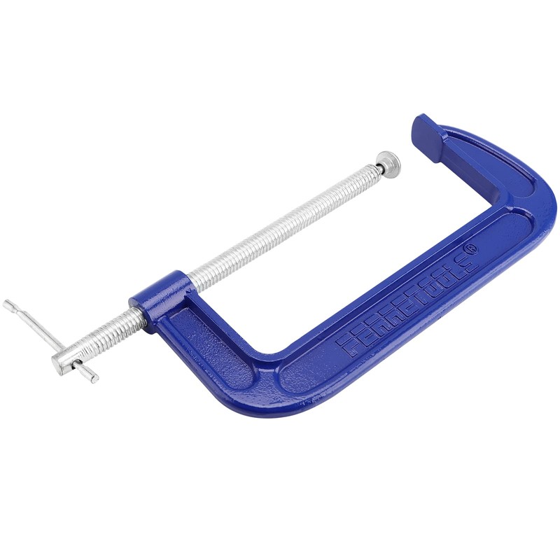 SINJEUN 3 Pack 10 Inch C-Clamp, Cast Iron C-Clamp Heavy